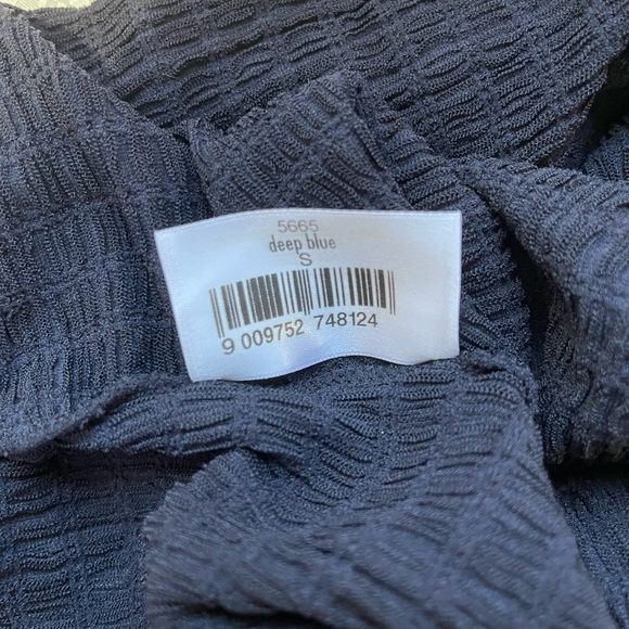 WOLFORD Women’s Deep Blue Bondi Beach Top Size Small - Picture 7 of 9